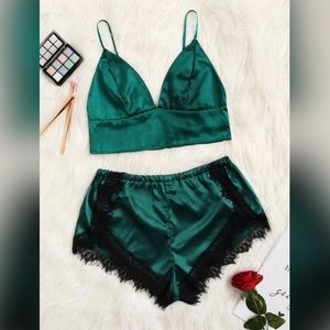 🌙NEW🌙 Satin/Lace Loungewear Set